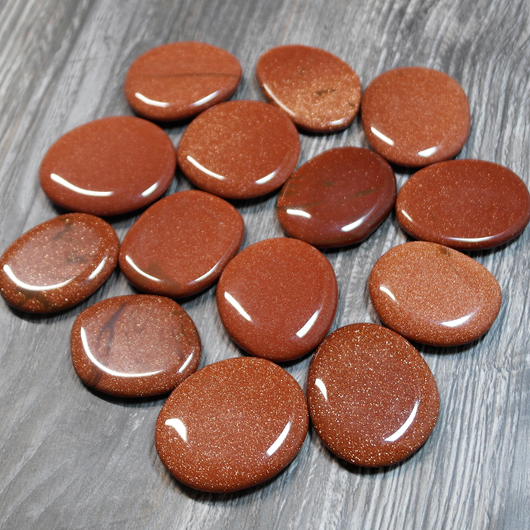 Aurinkokivi 'Goldstone' litteä 40-50mm