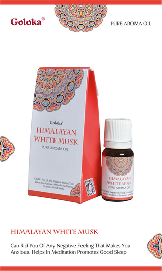 Goloka Himalayan White Musk tuoksuöljy 10ml