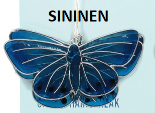 Aurinkosieppari 'Butterfly Suncatcher' 6*11cm (6 mallia)