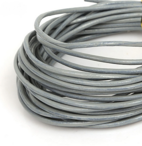 Nahkanauha Harmaa 1,5mm / 1m