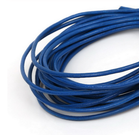 Nahkanauha Sininen 1,5mm / 1m