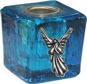 Mini kynttiläpidike lasikuutio 'Raziel' 3*3*3cm