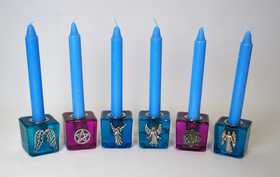 Mini kynttiläpidike lasikuutio 'Raziel' 3*3*3cm