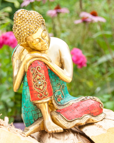 Buddhapatsas 'Resting' messinki/mosaiikki 25cm