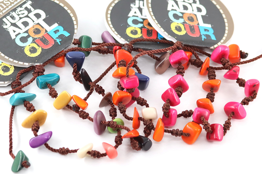 Rannekoru 'Tagua-pähkinä' säädettävällä nyörillä