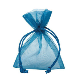 Organzapussi Sininen 12*17cm