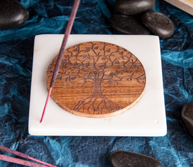 Suitsukepidike marmoria 'Elämänpuu' 10cm