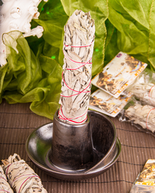 Suitsukekulho 'Smudge Bowl' metallinharmaa 10*15cm