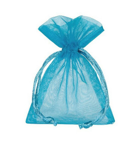 Organzapussi Turkoosi 12*17cm