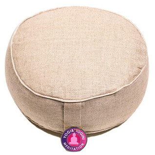 Meditaatiotyyny beige Hamppua 'Hemp Beige' 33*11cm
