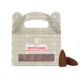 White Sage 'Backflow Dhoop Cones' kartiosuitsuke (Satya)