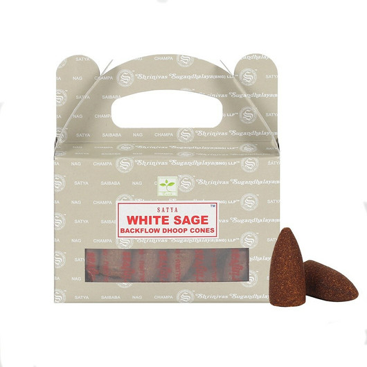 White Sage 'Backflow Dhoop Cones' kartiosuitsuke (Satya)