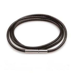 Kaulanauha Tummanruskea 3mm/60cm