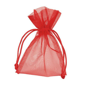 Organzapussi Punainen 9*12cm