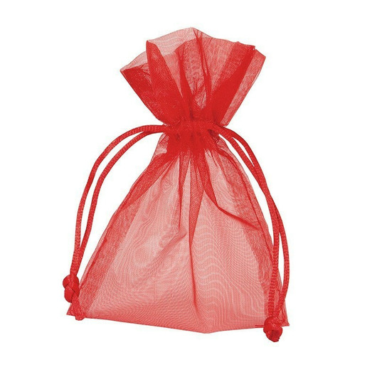 Organzapussi Punainen 9*12cm