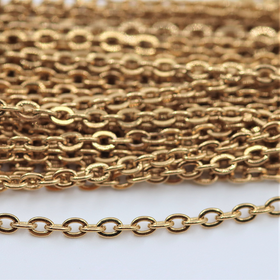 Koruketju kullanväri 2,2*1,7mm (1 metri)