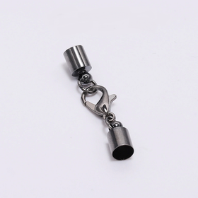 Hummerilukkosetti nahkanauhalle Asemetalli 3mm