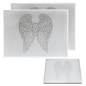 Lasialusta 'Enkelinsiivet' 27*21cm (Setti 2 kpl)