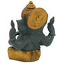 Patsas Ganesh 'Grey & Gold' messinki 15cm