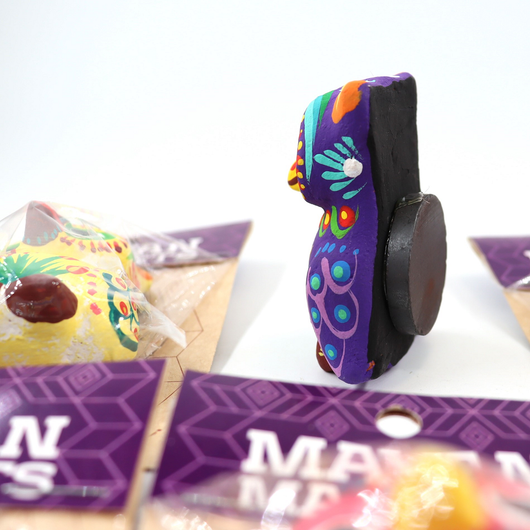 Magneetti Pöllö keraaminen 'Mayan' 50*38mm