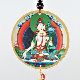 Suojeleva riipus 'White Tara' 8cm