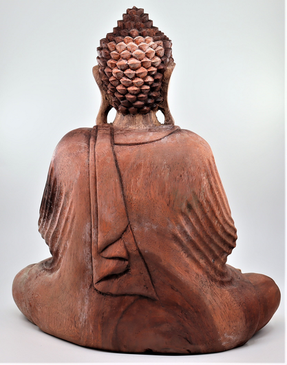 Käsintehty puinen Buddhapatsas 'Teaching Transmission' 30cm