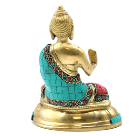 'Blessing Buddha' messinki/mosaiikki 15cm