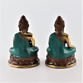 Minibuddha messinki 'Meditation Green' 60mm (2 mallia)