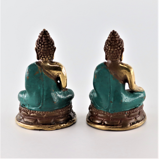 Minibuddha messinki 'Meditation Green' 60mm (2 mallia)