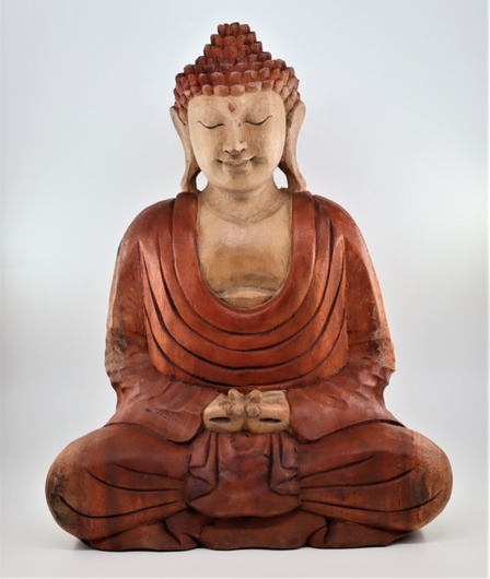 Käsintehty puinen Buddhapatsas 'Meditation' 40cm
