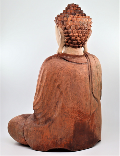 Käsintehty puinen Buddhapatsas 'Meditation' 40cm