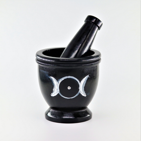 Mortteli kivinen 'Triple Moon' 9cm