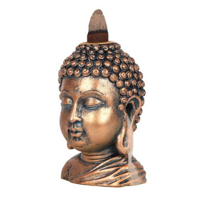 Suitsukepoltin 'Backflow Bronze Buddha Head' 9,5cm