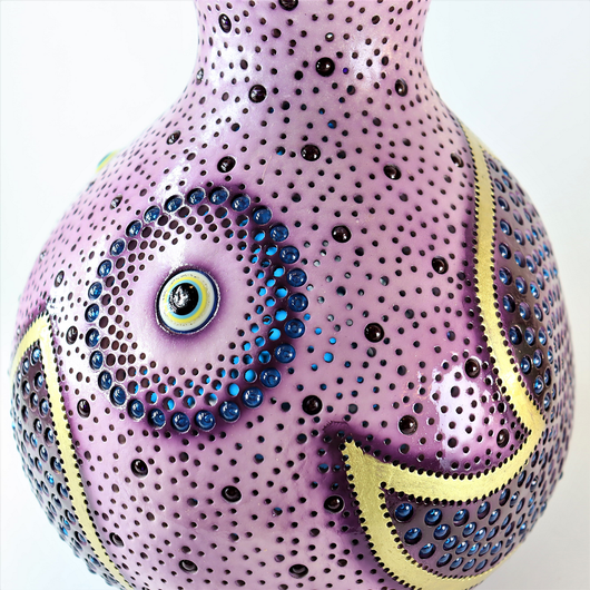 Kalebassivalaisin 'Purple Evil Eye' 35*17cm