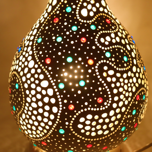 Kalebassivalaisin 'White Funcifully' 29*17cm