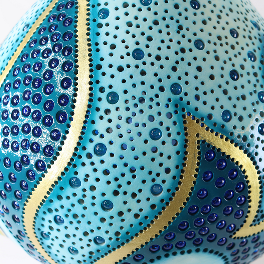 Kalebassivalaisin 'Blue Evil Eye' 32*19cm