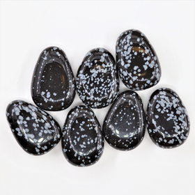 Lumihiutaleobsidiaani Riipus 35mm