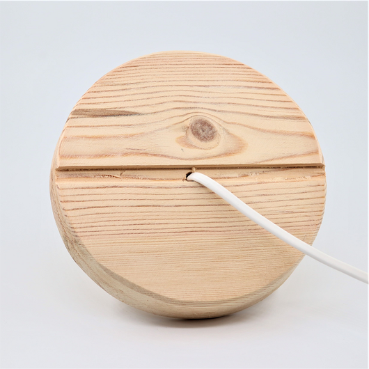 Lampunpidike E27 ⌀14,5cm puunvärinen