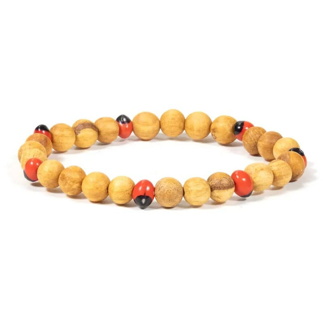 Rannekoru Palo Santo Pyh Puu Huayruron 7 Seeds Helmi 6mm rannekoru-palo-santo-pyh-puu-huayruron-7-seeds-helmi-6mm