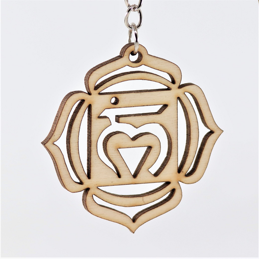 Chakra avaimenperä 'Muladhara - Juurichakra' koivuvaneri 50mm