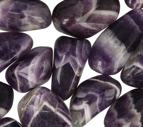 Ametisti 'Chevron' 25-35mm