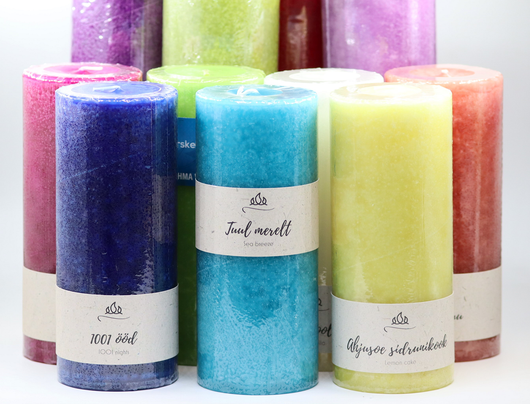 Tuoksukynttilä 'Inkivääri & Appelsiini' koko L 7*17cm