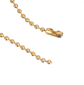 Kaulaketju kullattu 'Palloketju 2mm' 60cm