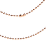 Kaulaketju ruusukulta 'Palloketju 2,4mm' 75cm