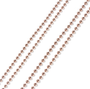 Kaulaketju ruusukulta 'Palloketju 2,4mm' 75cm