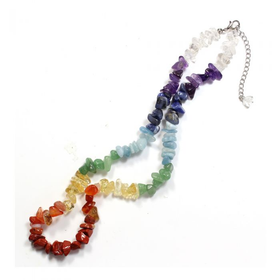 Kaulakoru '8 Chakra Colours' siruhelmillä 50cm