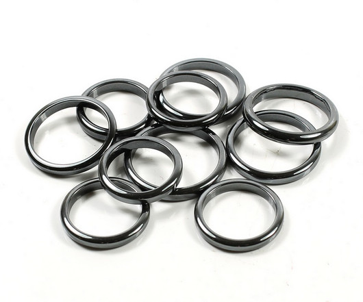 Sormus Hematiitti 'Thin' 3mm