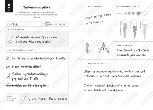 Maaretta Tukiainen & Sonja Eid: Tänään (arjen työkalukirja)