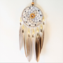 Unisieppari 'Little Grey Feather & Golden Pearls' Ø8cm/20cm