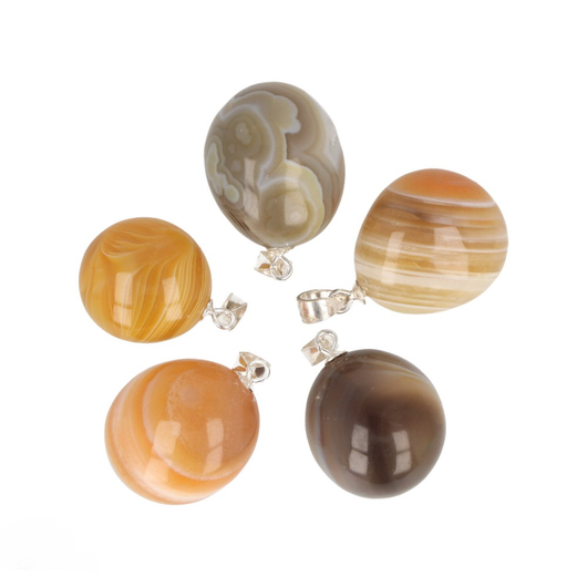 Keltainen Akaatti Hopeariipuksella